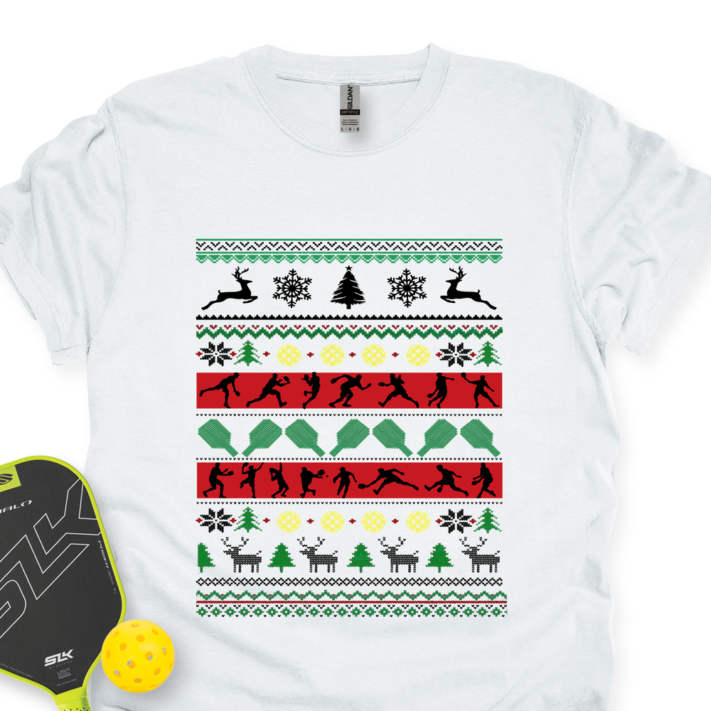 Ugly Christmas Graphic Pickleball Unisex T-Shirt - Picklechillz