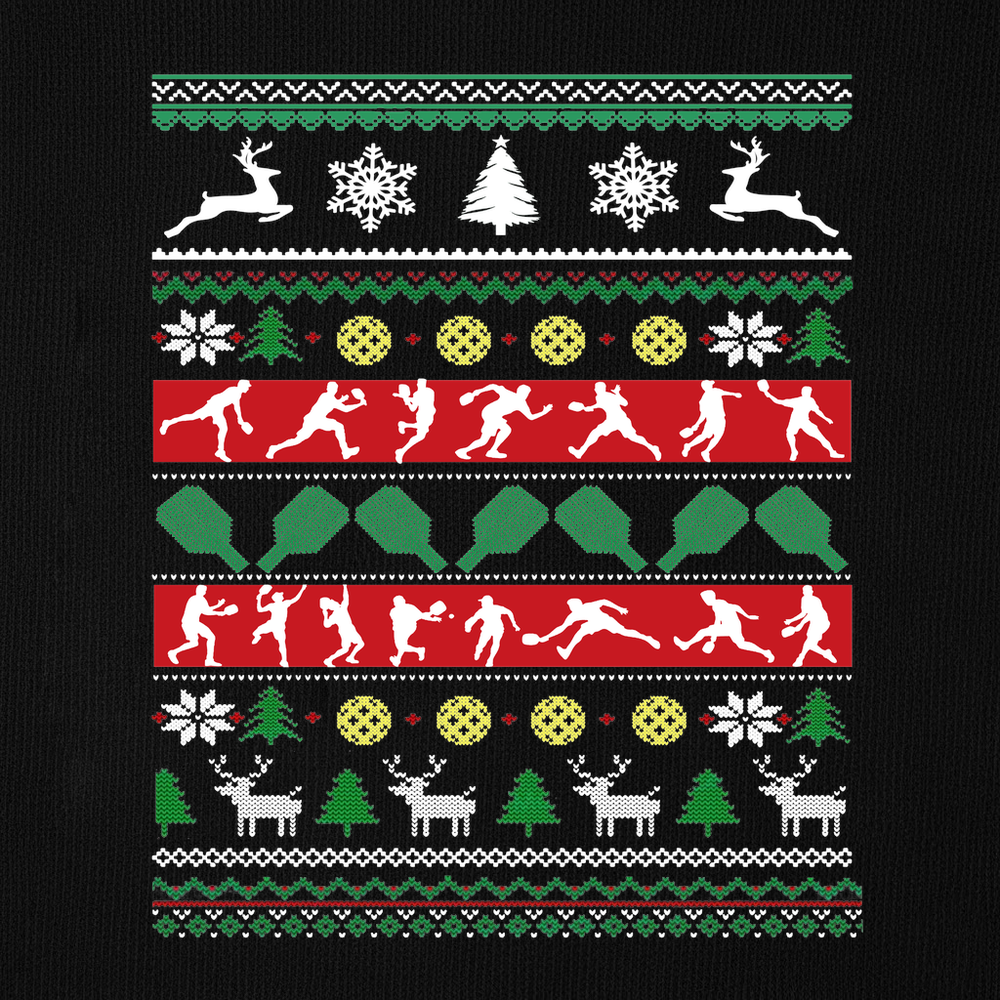 Ugly Christmas Graphic Pickleball Sweatshirt - Picklechillz
