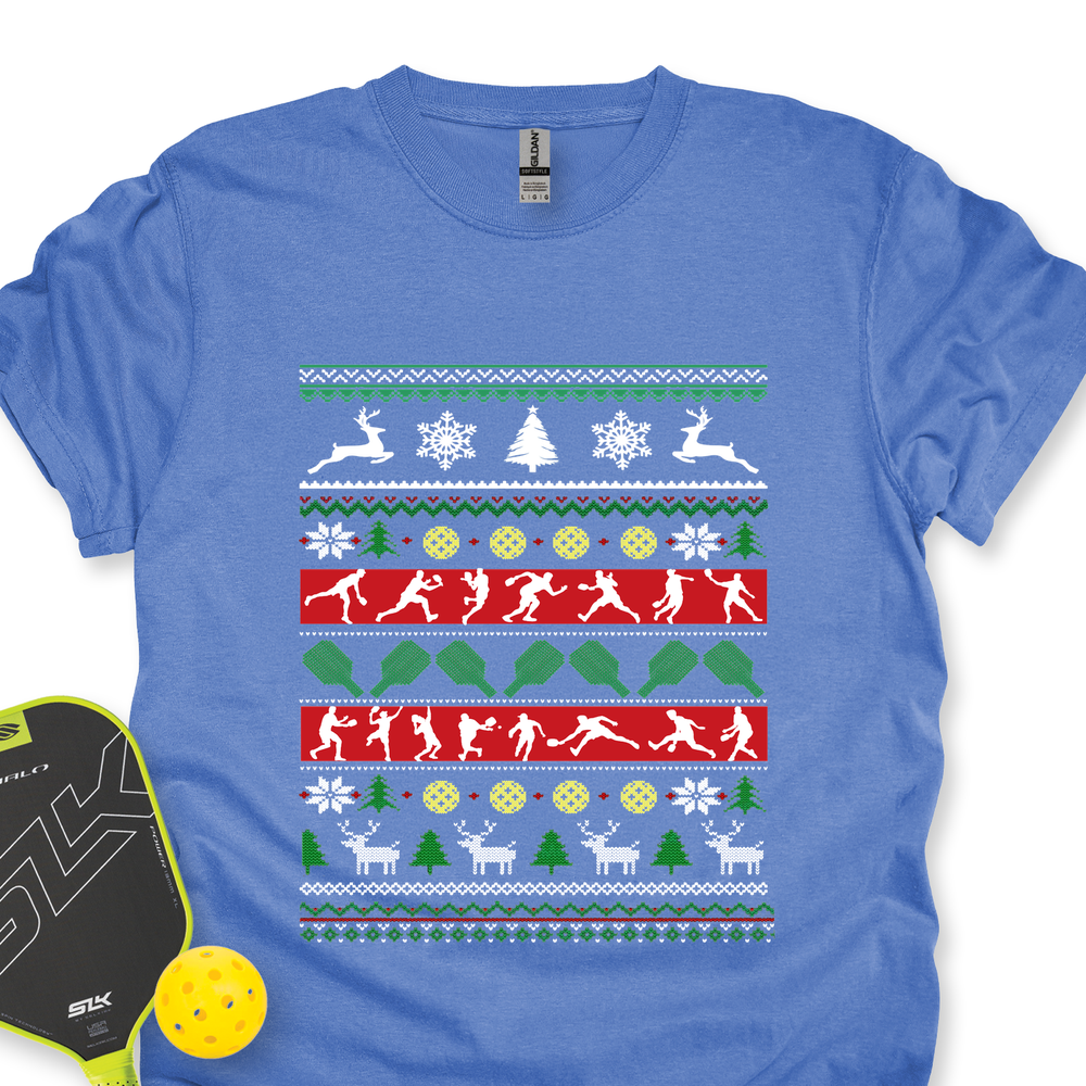 Ugly Christmas Graphic Pickleball Unisex T-Shirt - Picklechillz