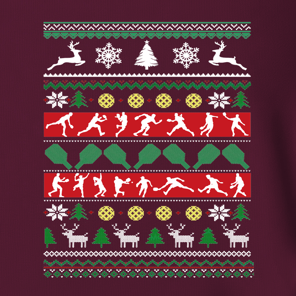 Ugly Christmas Graphic Pickleball Unisex T-Shirt - Picklechillz