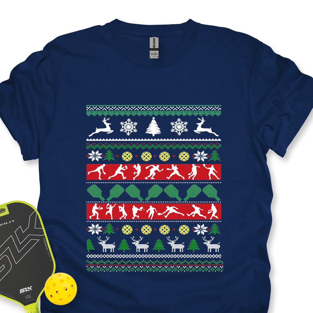 Ugly Christmas Graphic Pickleball Unisex T-Shirt - Picklechillz