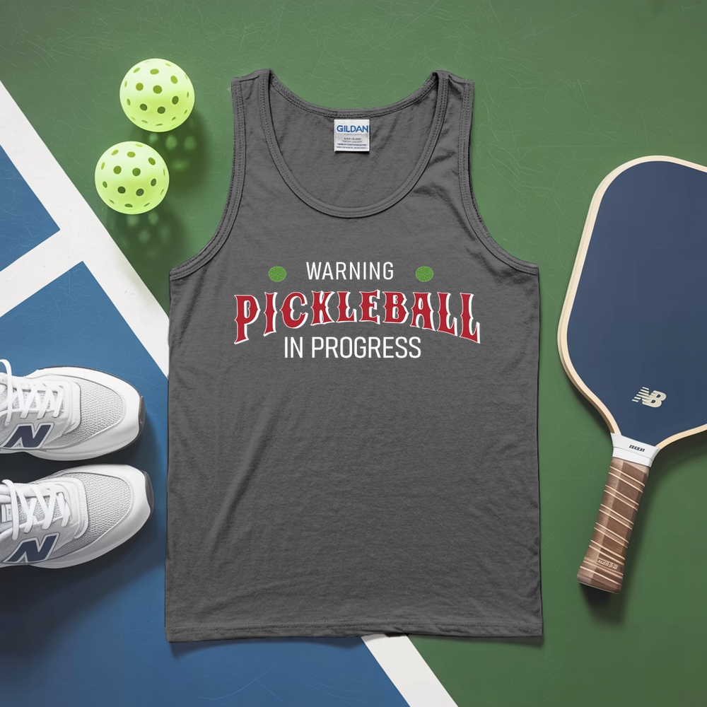 Warning: Pickleball In Progress Tank Top - Picklechillz