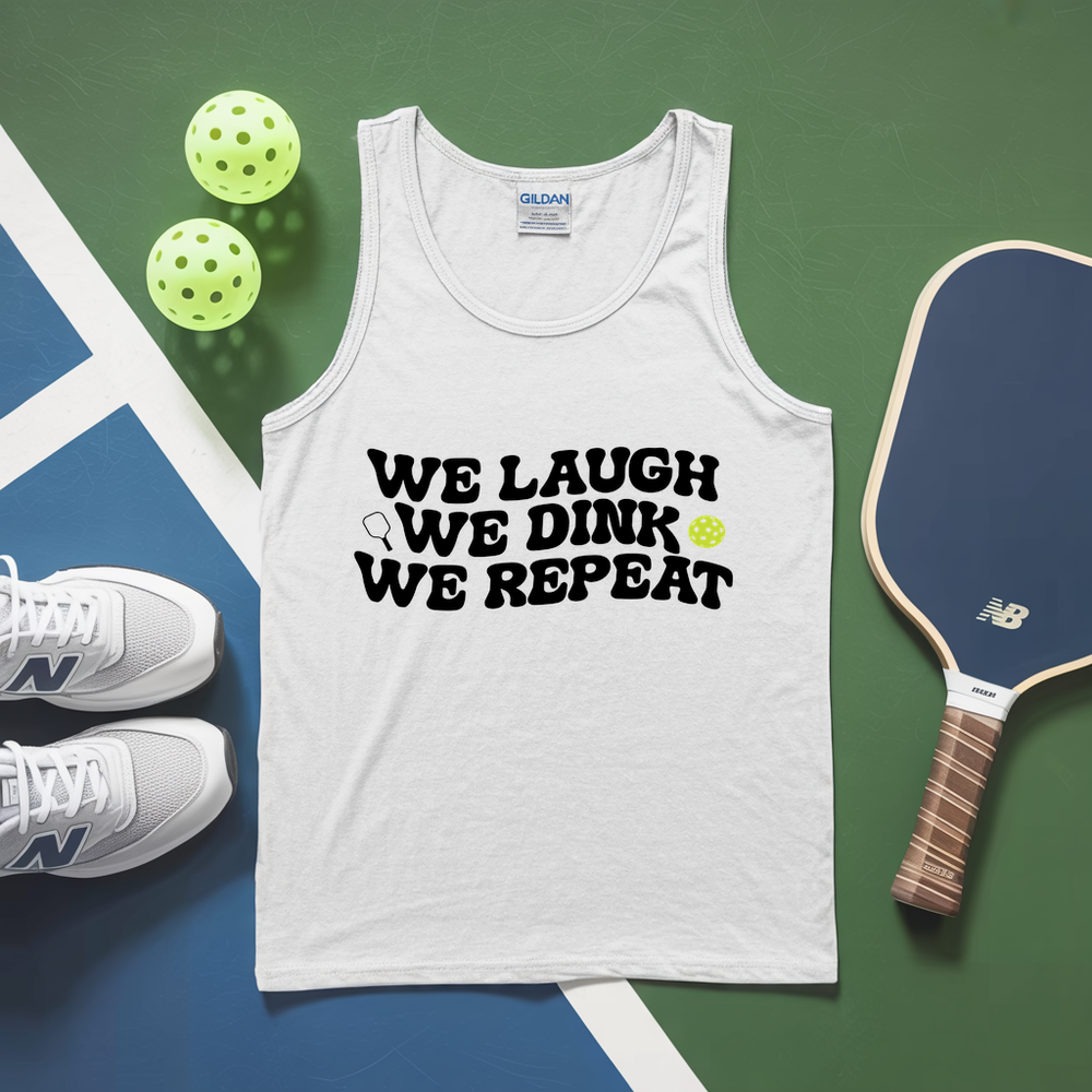 We Laugh. We Dink. We Repeat. Tank Top - Picklechillz
