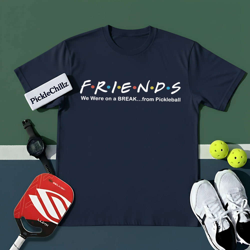 We Were on a BREAK... from Pickleball Unisex T-Shirt - Picklechillz