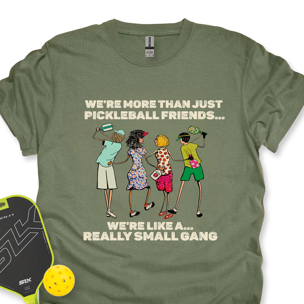 We're More Than Just Pickleball Friends Team Friend ... Retro Unisex T-Shirt - Picklechillz