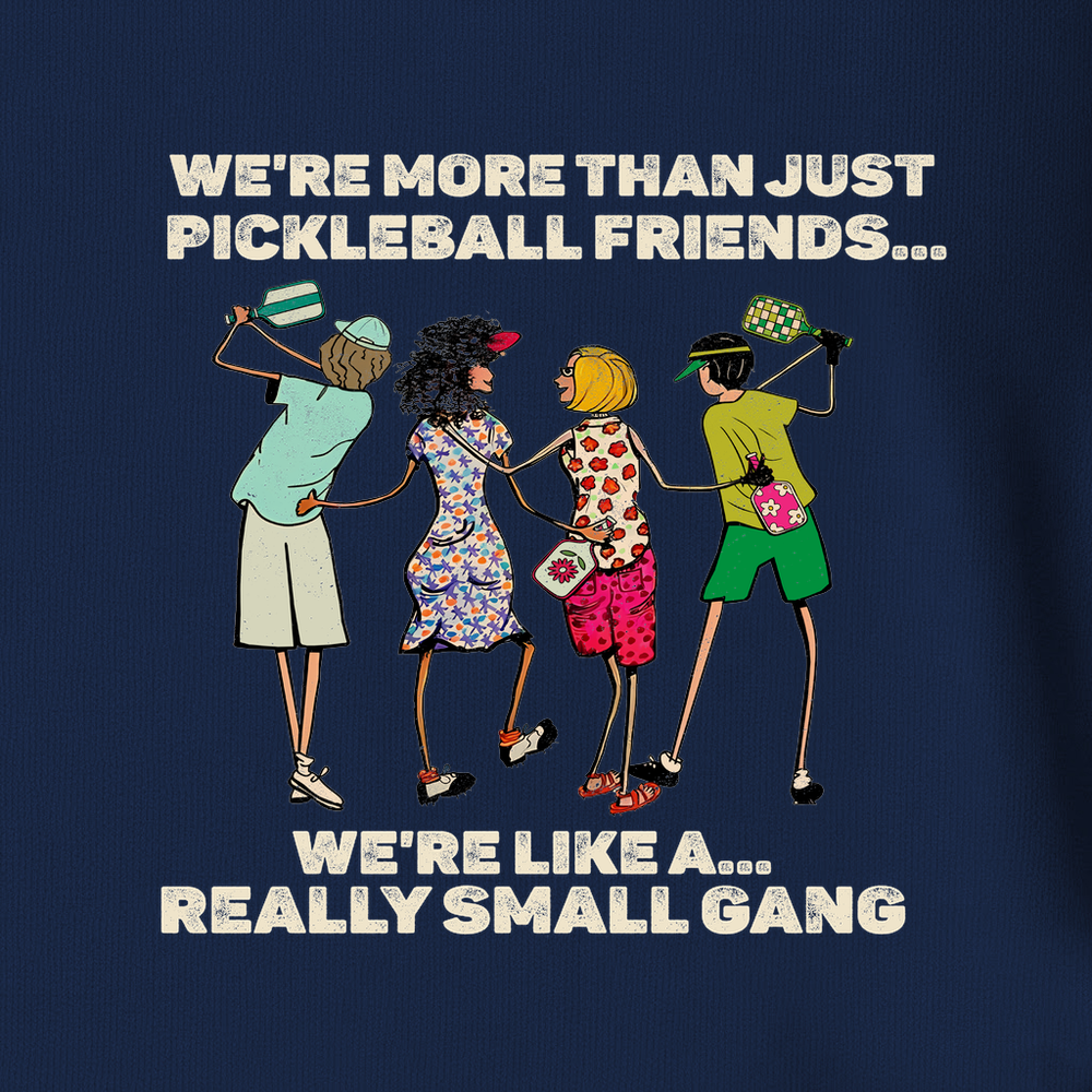 We're More Than Just Pickleball Friends Team Friend ... Retro Long Sleeve - Picklechillz