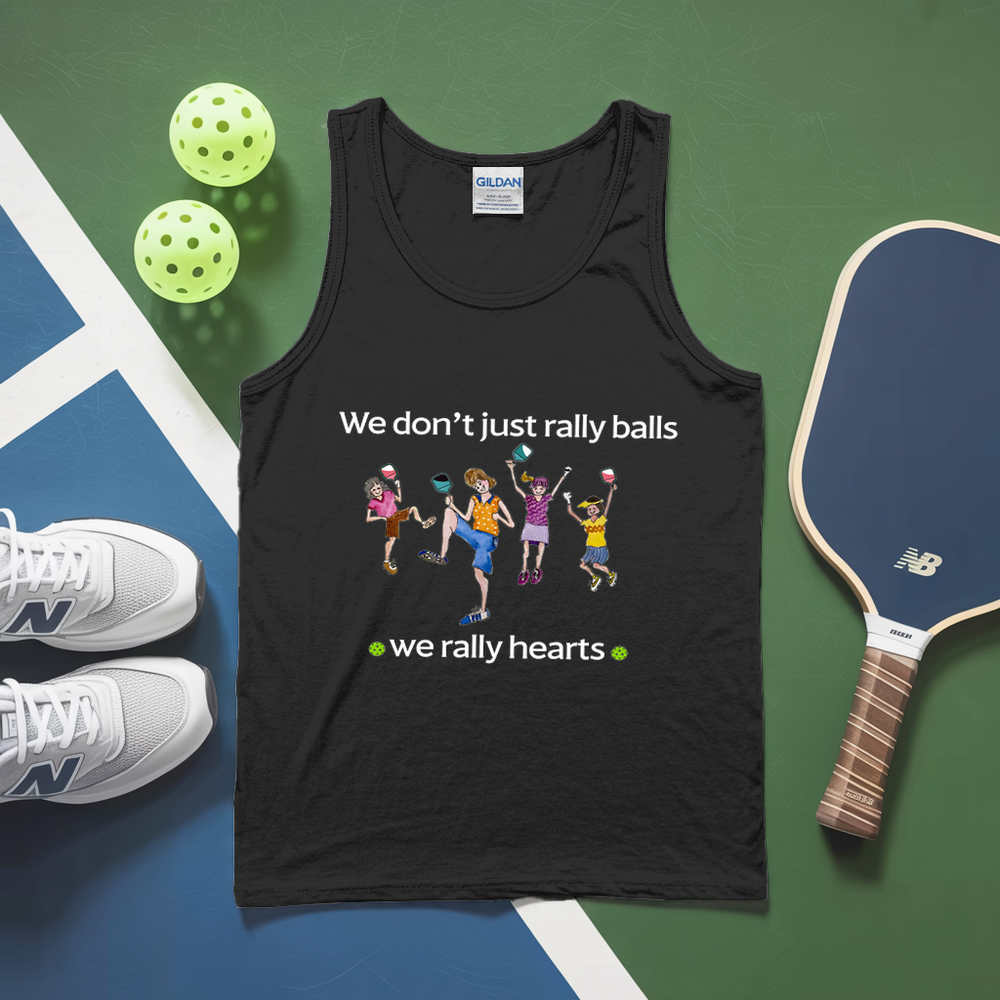 We Don’t Just Rally Balls, We Rally Hearts Tank Top - Picklechillz