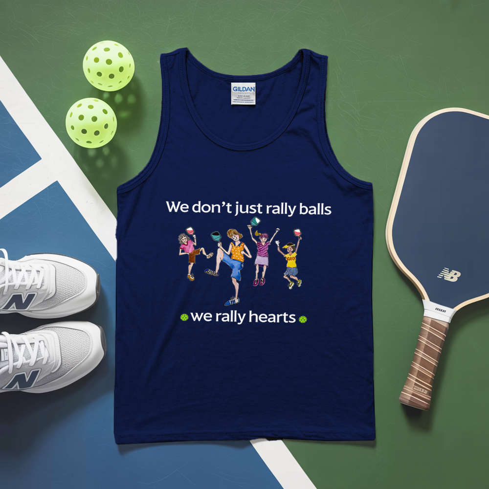 We Don’t Just Rally Balls, We Rally Hearts Tank Top - Picklechillz