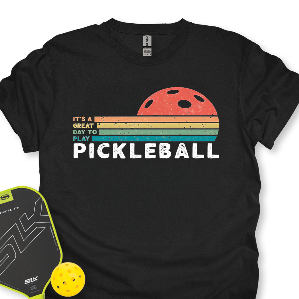 It’s a Great Day to Play Pickleball Retro Unisex T-Shirt - Picklechillz