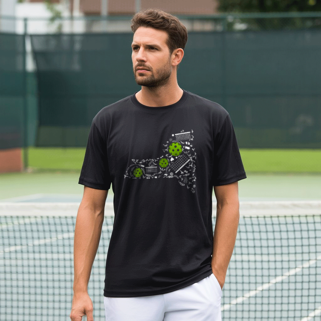 New York Pickleball Map Unisex T-Shirt - Picklechillz