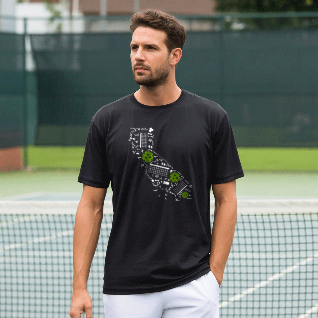 California Pickleball Map Unisex T-Shirt - Picklechillz