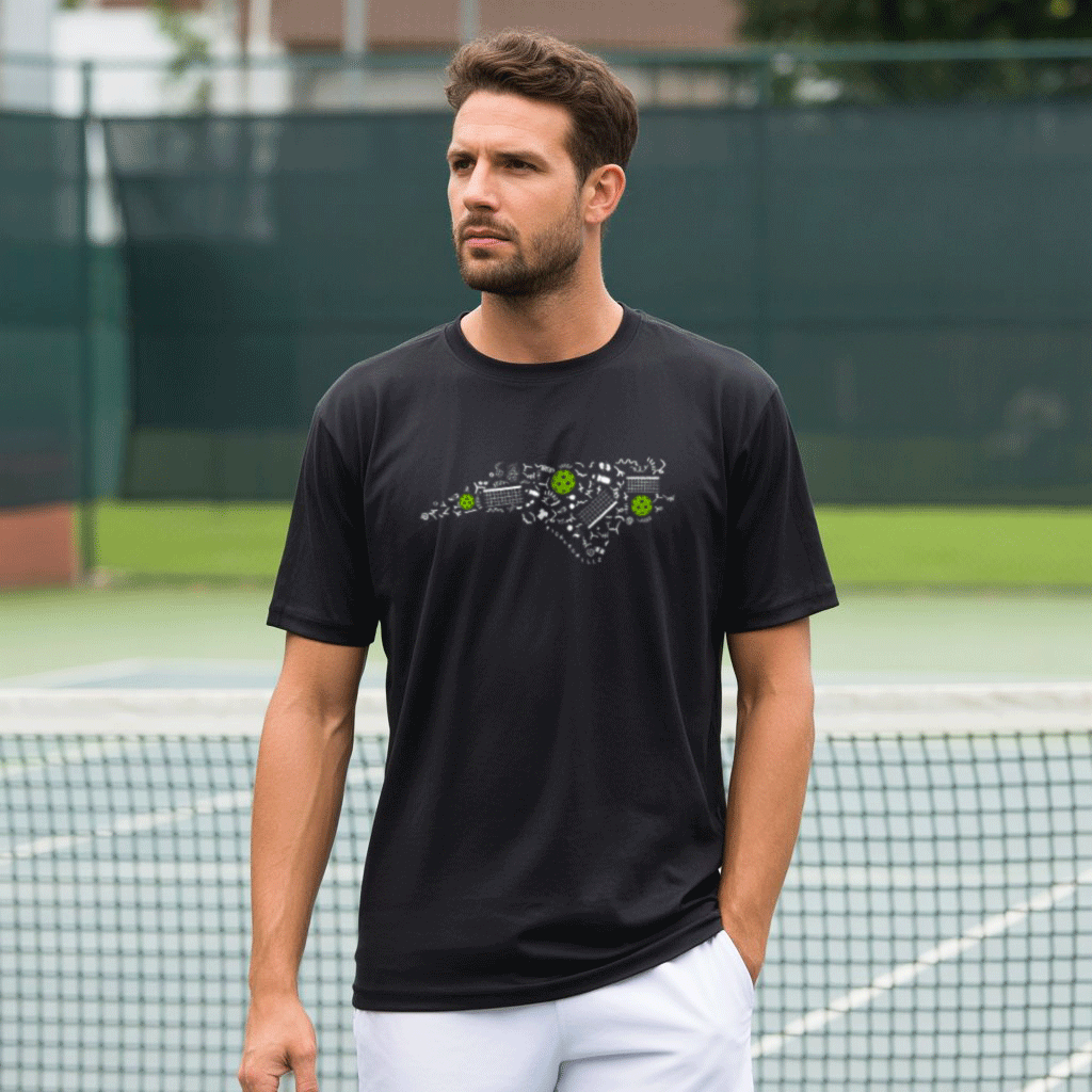 North Carolina Pickleball Map Unisex T-Shirt - Picklechillz