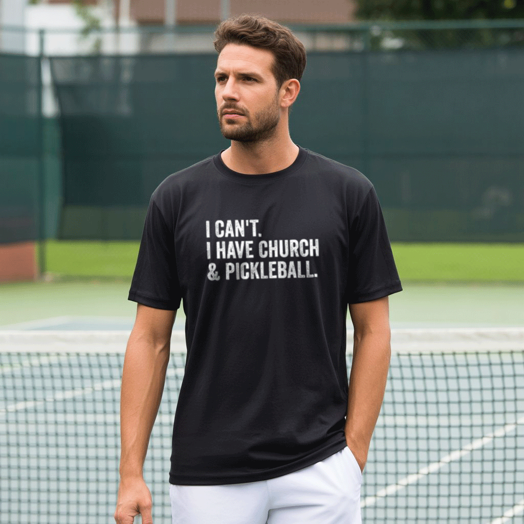 I Cant I Have Church And Pickleball Unisex T-Shirt - Picklechillz