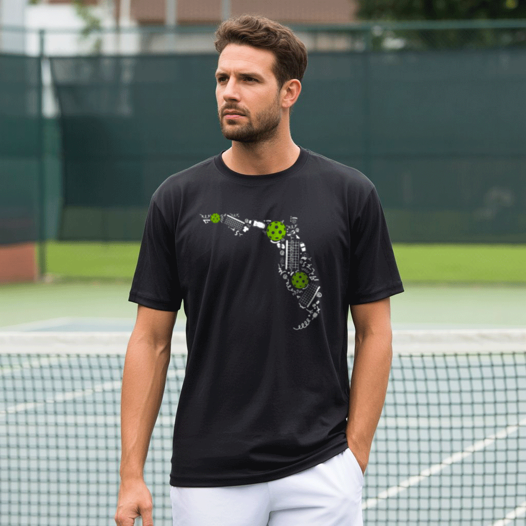 Florida Pickleball Map Unisex T-Shirt - Picklechillz