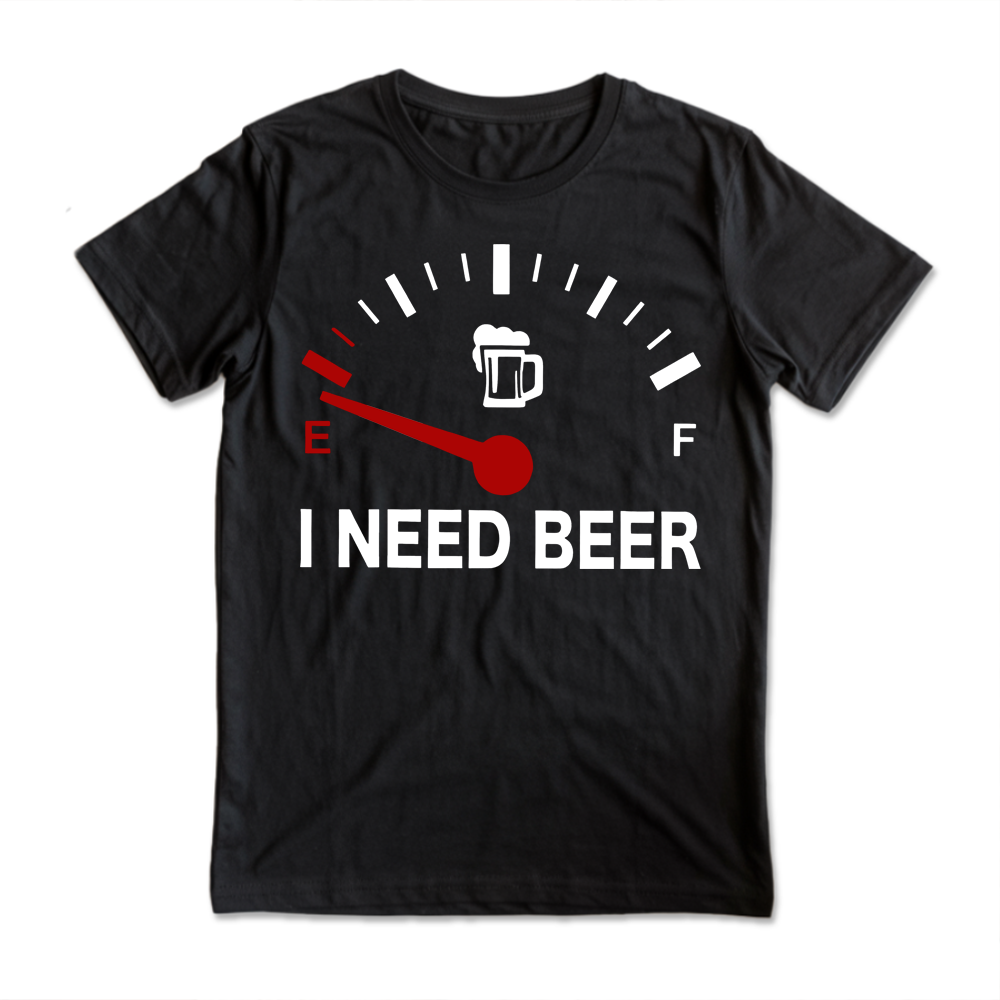 Comfort Colors I Need Beer T-Shirt – Picklechillz Beer Parody T-Shirt - Funny Drinking Gift