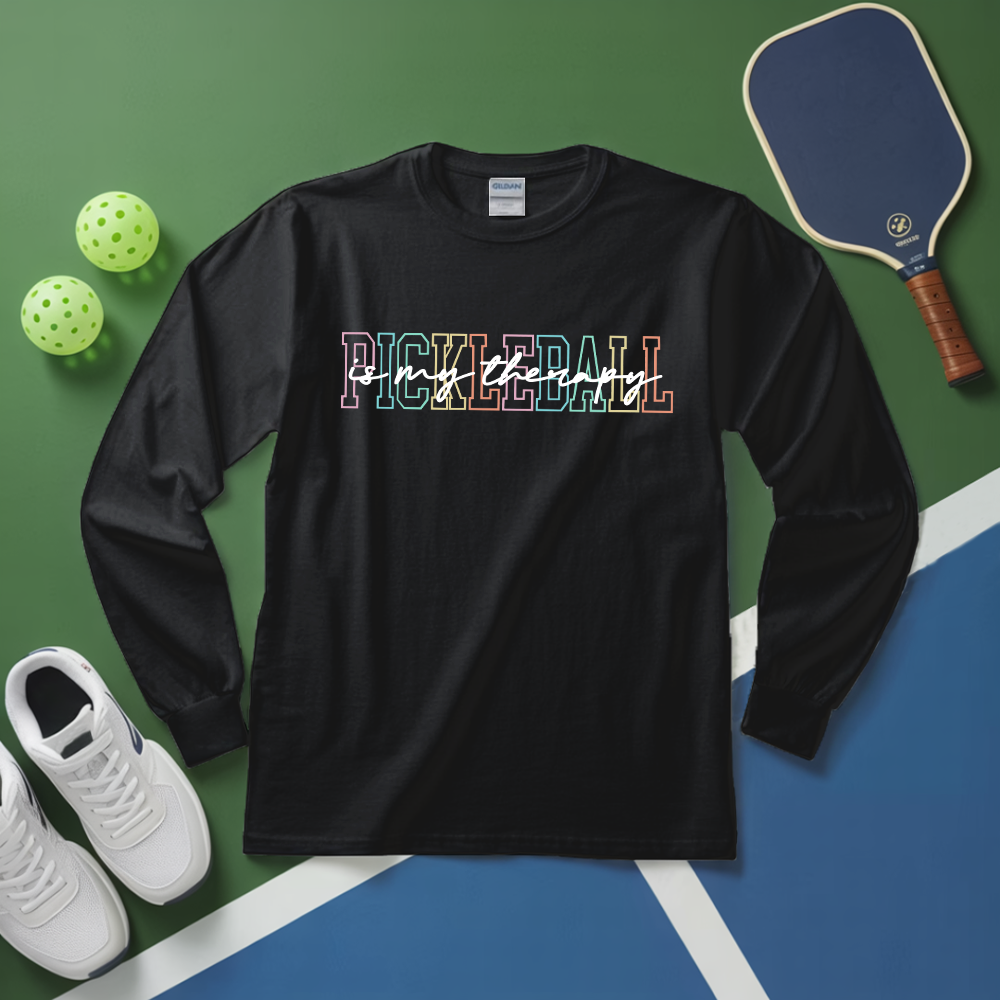 Pickleball Is My Therapy Long Sleeve - Picklechillz