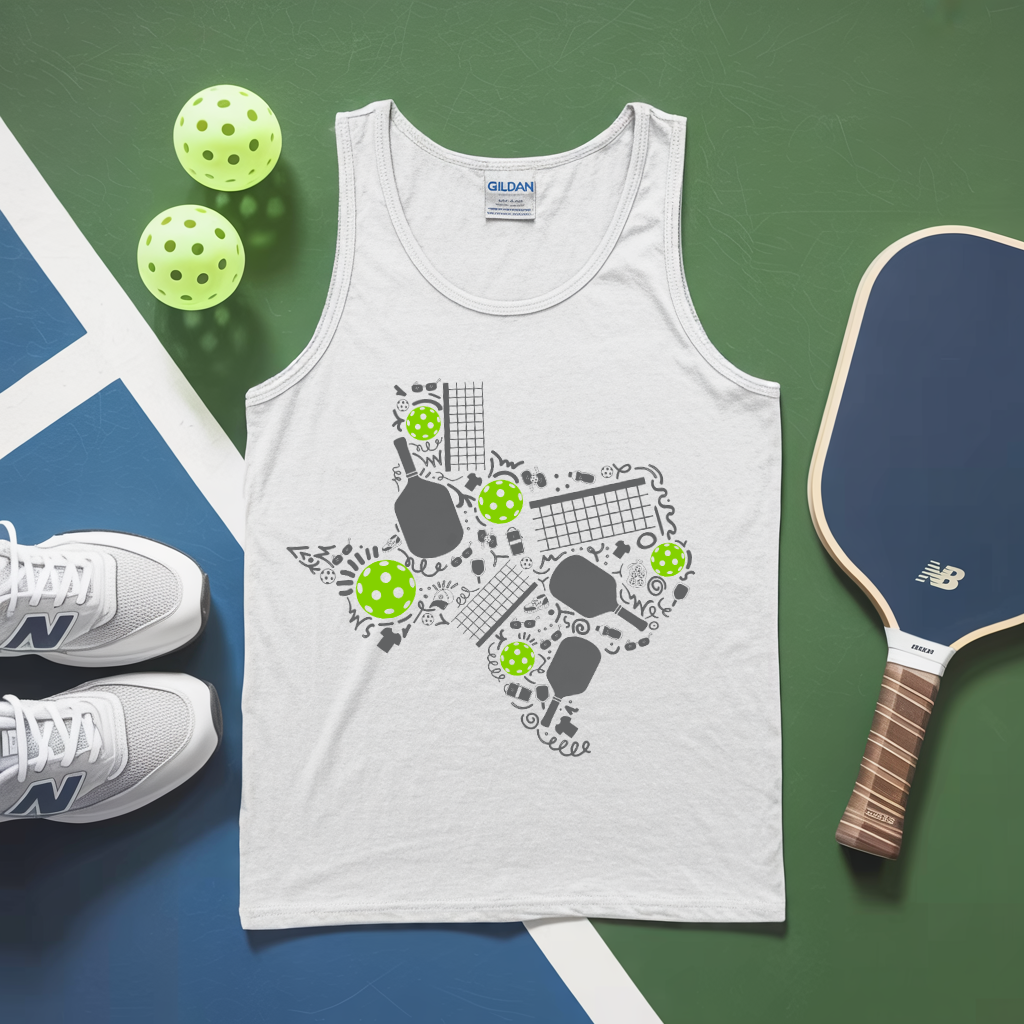 Texas Pickleball Map Tank Top - Picklechillz