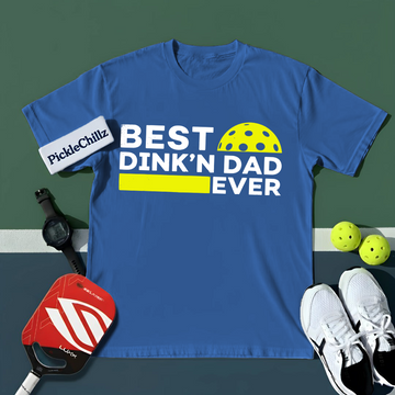 Best Dinkn Dad Ever Funny Pickleball Unisex T-Shirt - Picklechillz