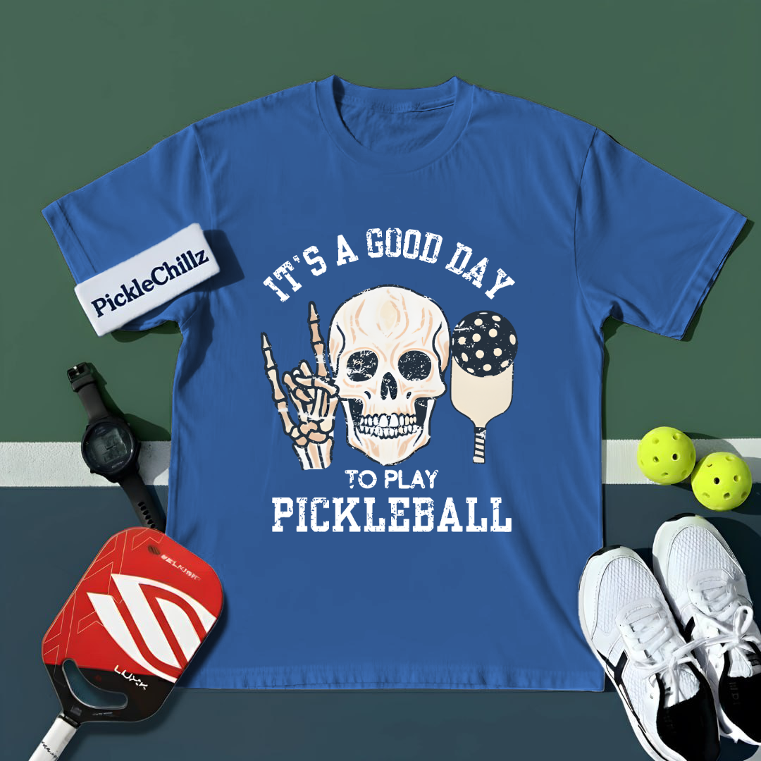 It's A Good Day To Play Pickleball Skull Unisex Shirt - Picklechillz