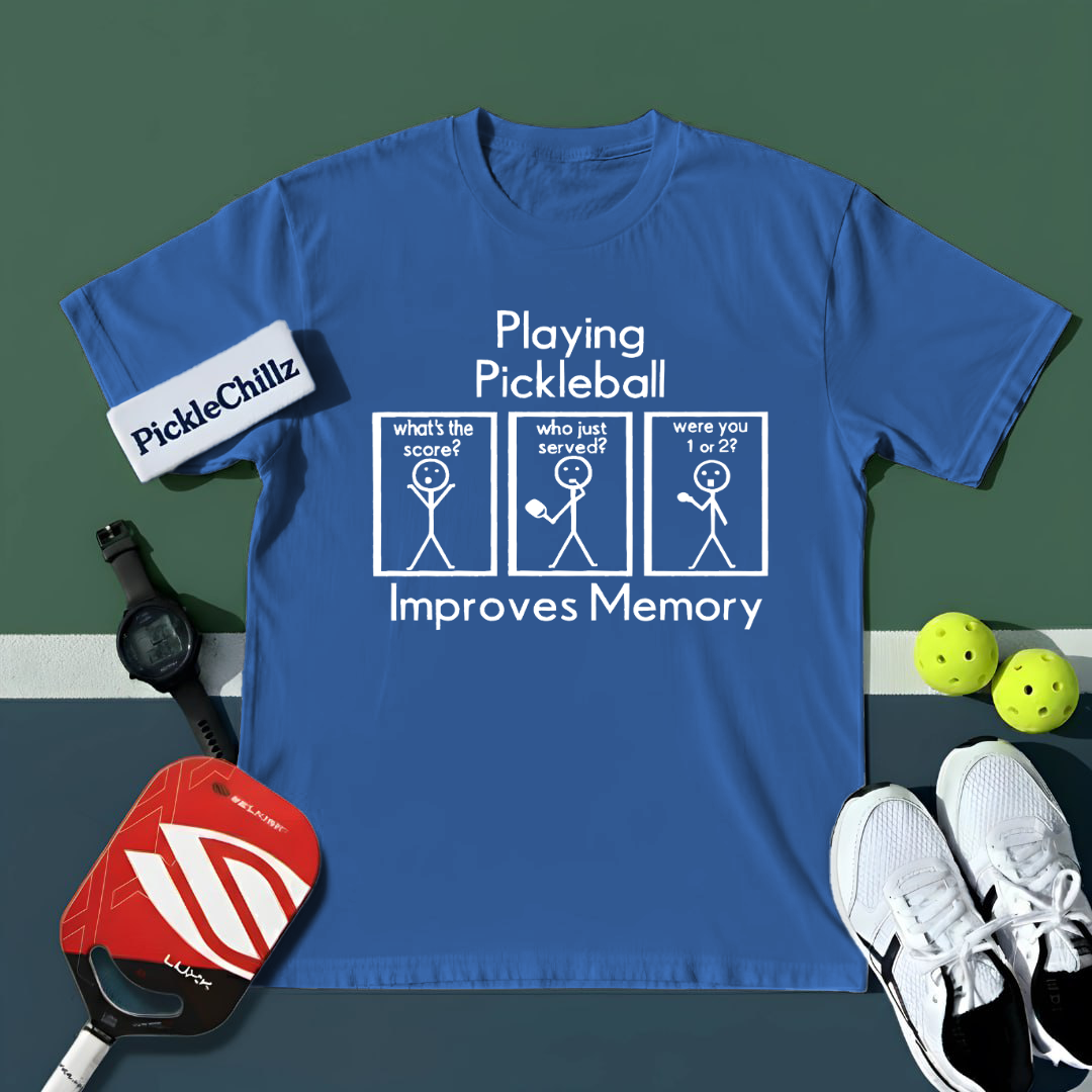 Playing Pickleball Improves Memory Unisex T-Shirt - Picklechillz
