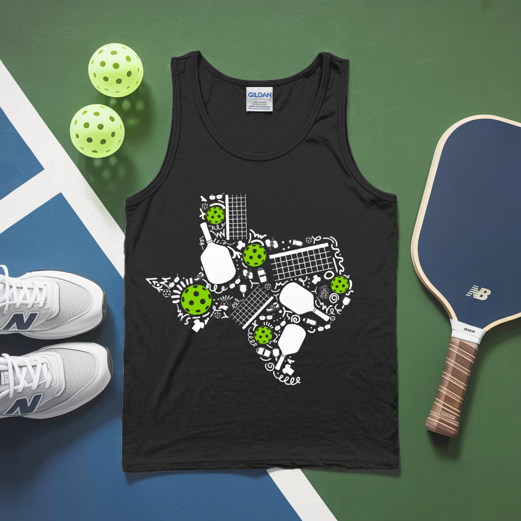Texas Pickleball Map Tank Top - Picklechillz
