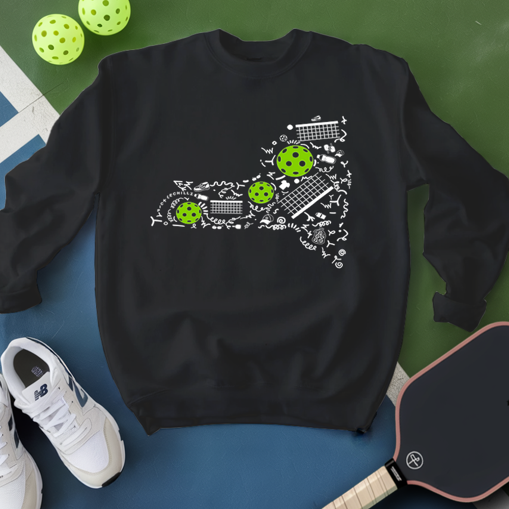 New York Pickleball Map Sweatshirt - Picklechillz