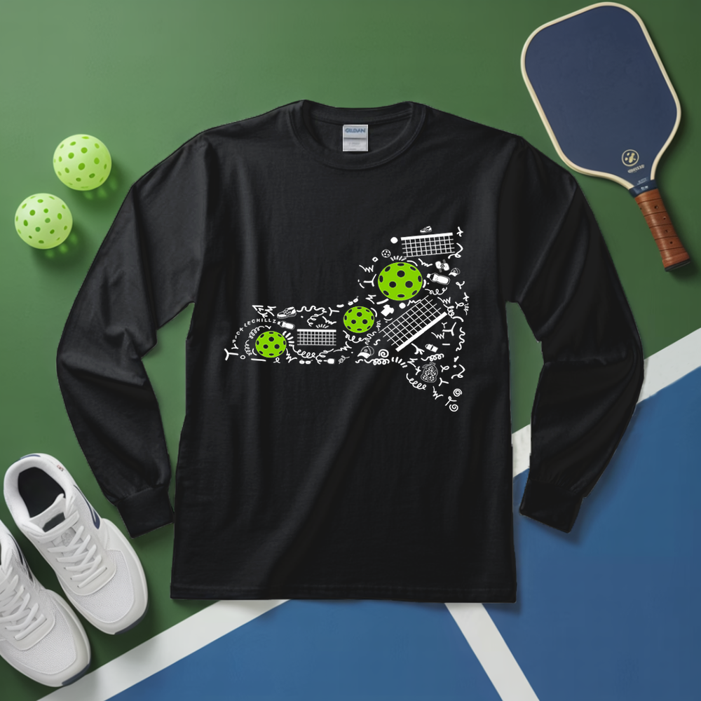New York Pickleball Map Long Sleeve - Picklechillz