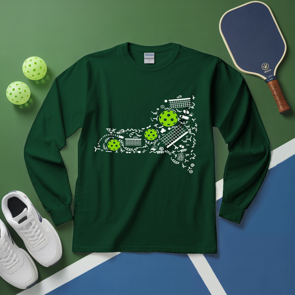 New York Pickleball Map Long Sleeve - Picklechillz