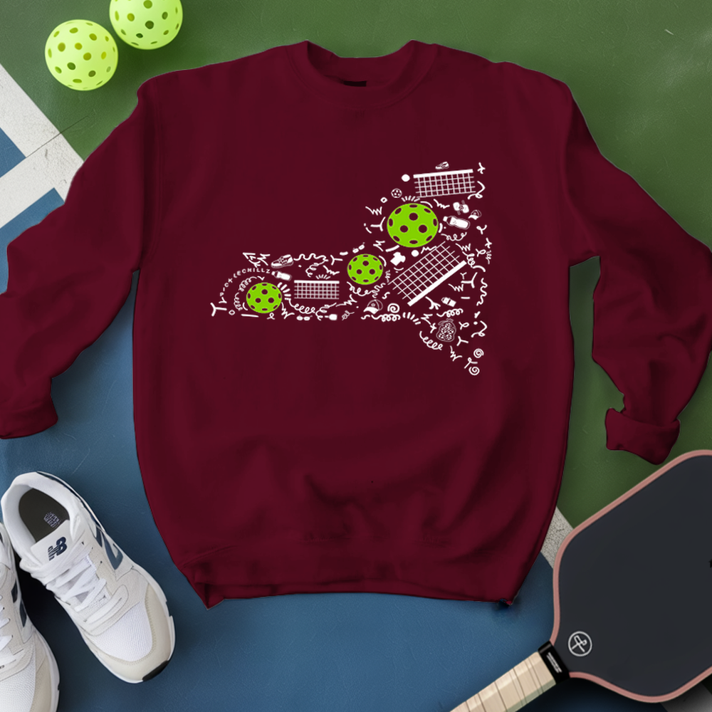 New York Pickleball Map Sweatshirt - Picklechillz