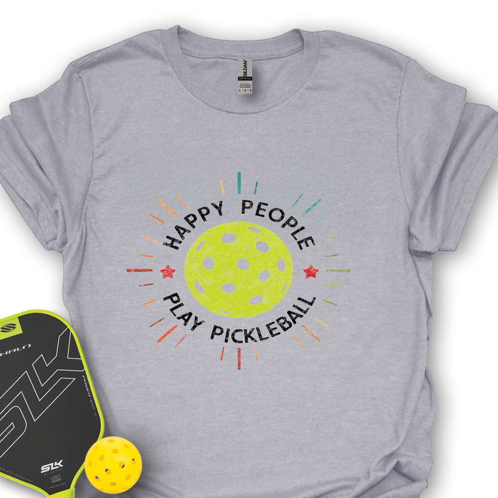 Happy People Play Pickleball Unisex T-Shirt - Picklechillz