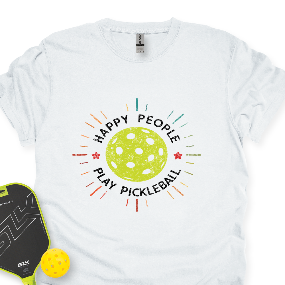 Happy People Play Pickleball Unisex T-Shirt - Picklechillz