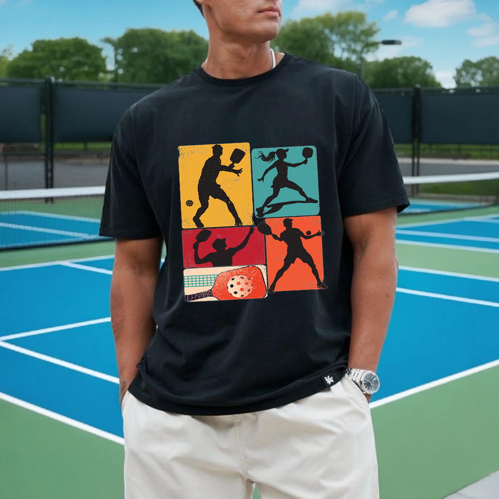 Pickleball Sillhouette T-Shirt - Picklechillz