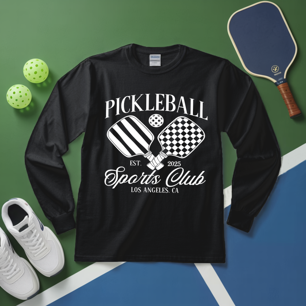 Custom Pickleball Social Club Long Sleeve - Picklechillz