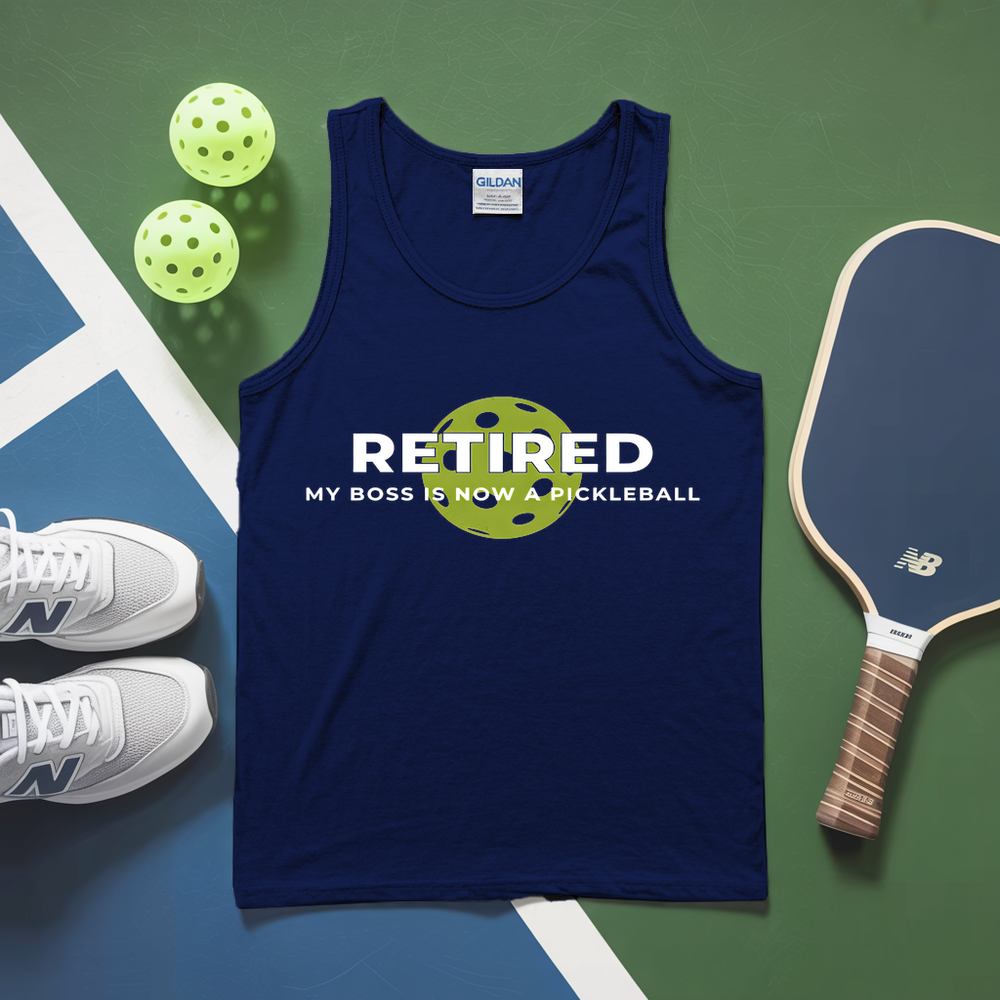 Retired My Boss Is Now A Pickleball Tank Top - Picklechillz