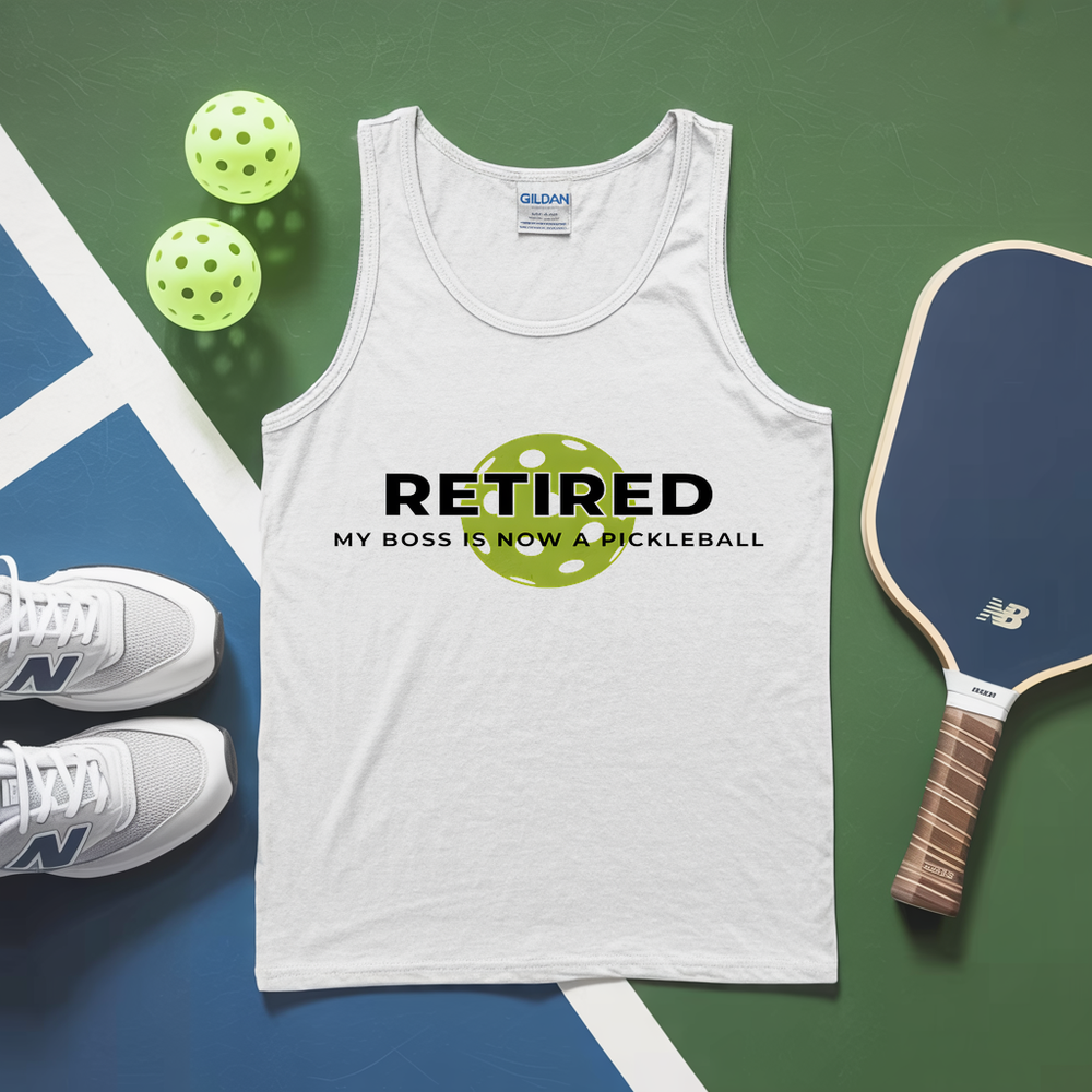 Retired My Boss Is Now A Pickleball Tank Top - Picklechillz
