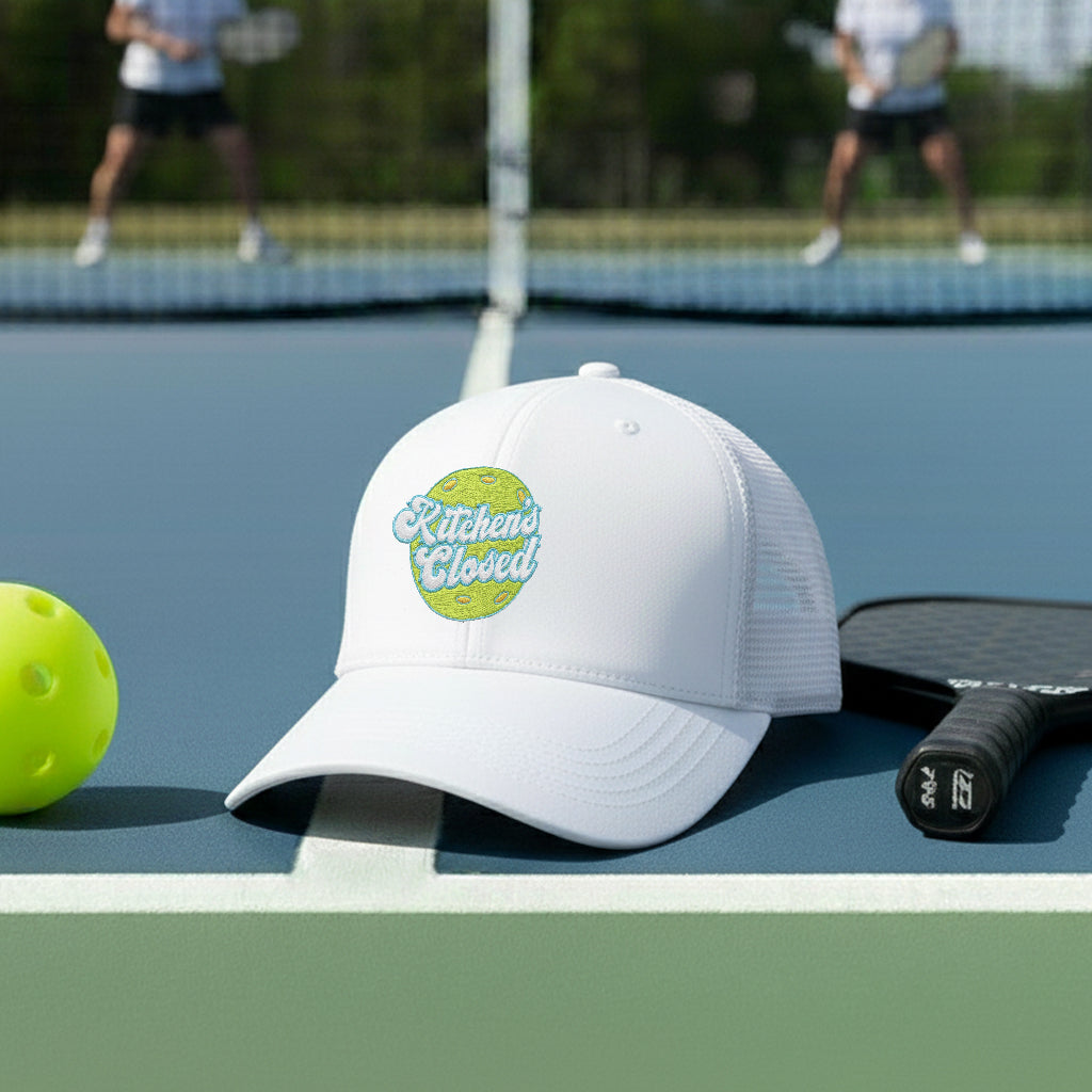 Kitchen's Closed Throwback Pickleball Embroidered Hat - Picklechillz